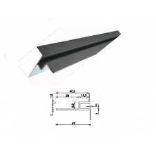 Profilo Pool's dritto per aggancio rivestimento per piscina in cemento armato o pannelli