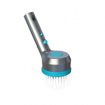 Scopa / Spazzola per angoli - "GreenLine" - corpo in acciaio e setole in plastica