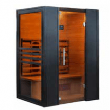 Sauna a due posti in legno hemolock. Sicura, benefica ed efficace