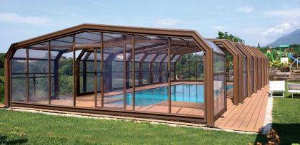 COPERTURE TELESCOPICHE SCORREVOLI PER PISCINE su misura