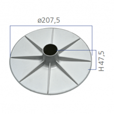 Piatto in ABS per aspirazione dallo Skimmer