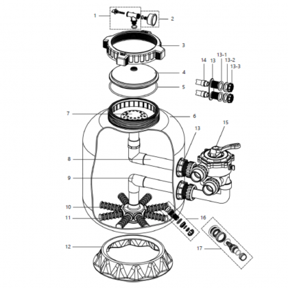 Ricambi per filtro CLEAN d. 500 e d. 635/650 mm