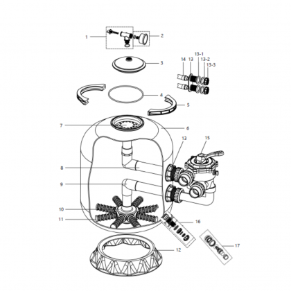 Ricambi per filtro PRIMO - GLOOBE d.530/d.630