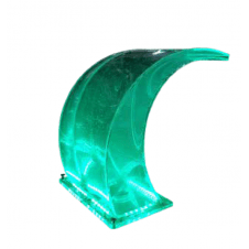 Cascata fontana in acrilico trasparente con illuminazione a led per piscine e laghetti da giardino