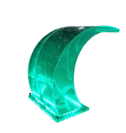 Cascata decorativa a led per piscina
