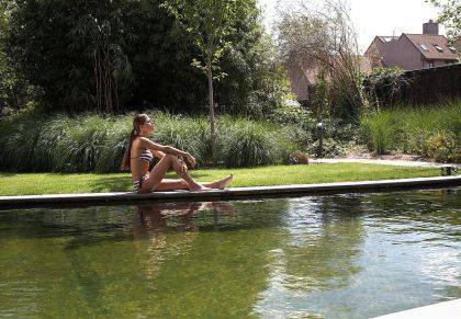 Membrana di rivestimento Alkorplan per Bio Piscina o laghetto colore verde oliva